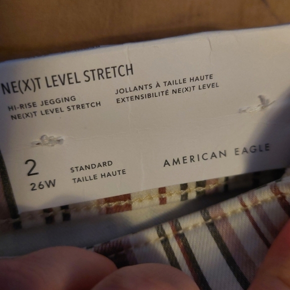 American Eagle Next Level Stretch High Rise Skinny Striped Jegging - Picture 11 of 14